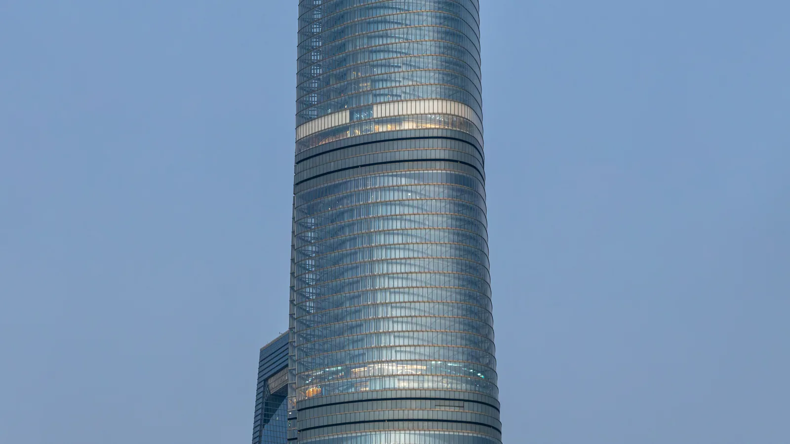 Pudong skyline including Shanghai Tower and the Oriental Pearl Tower